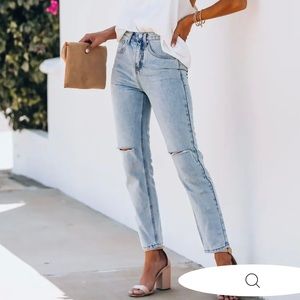 English factory straight leg denim